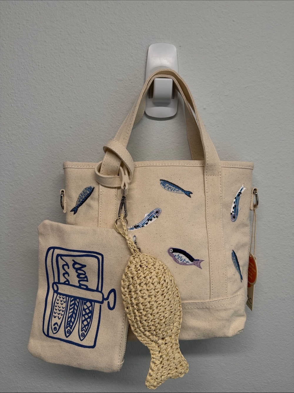 C&C California | Mini Canvas Tote w/ Wristlet, Bag Charm & Crossbody Strap ๐ - Picture 10 of 10
